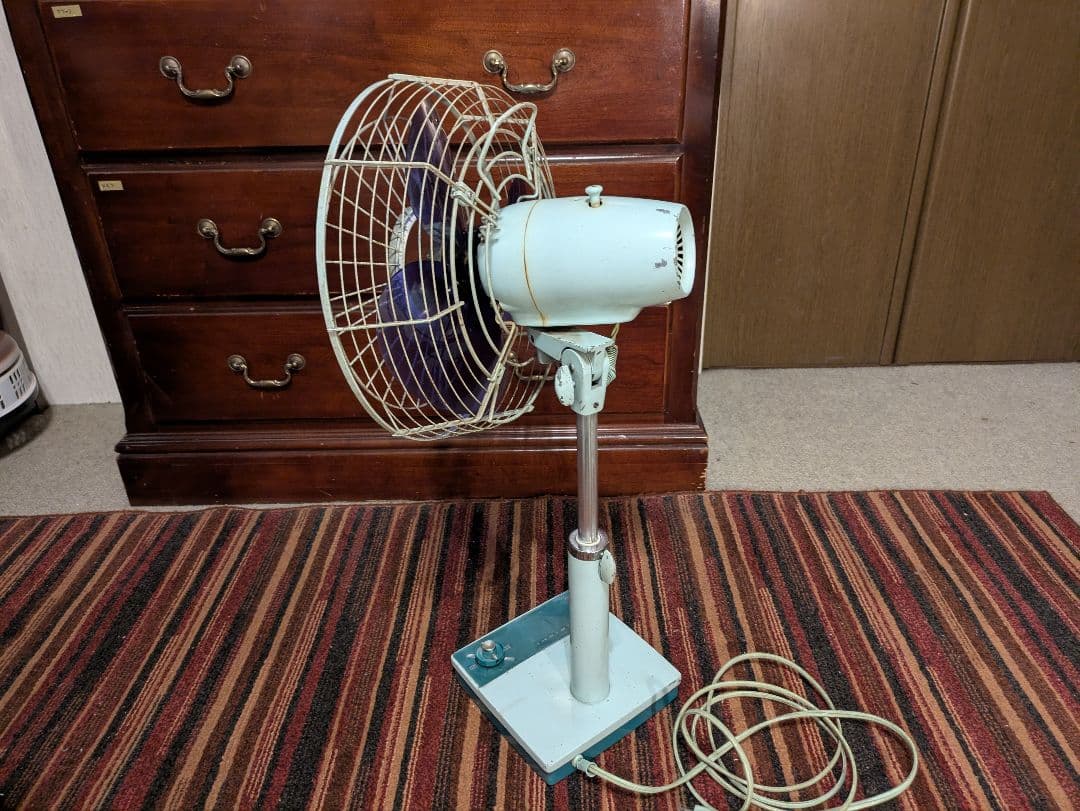 昭和　レトロ　三菱　30cm　扇風機　RM-30F　中古 動作品