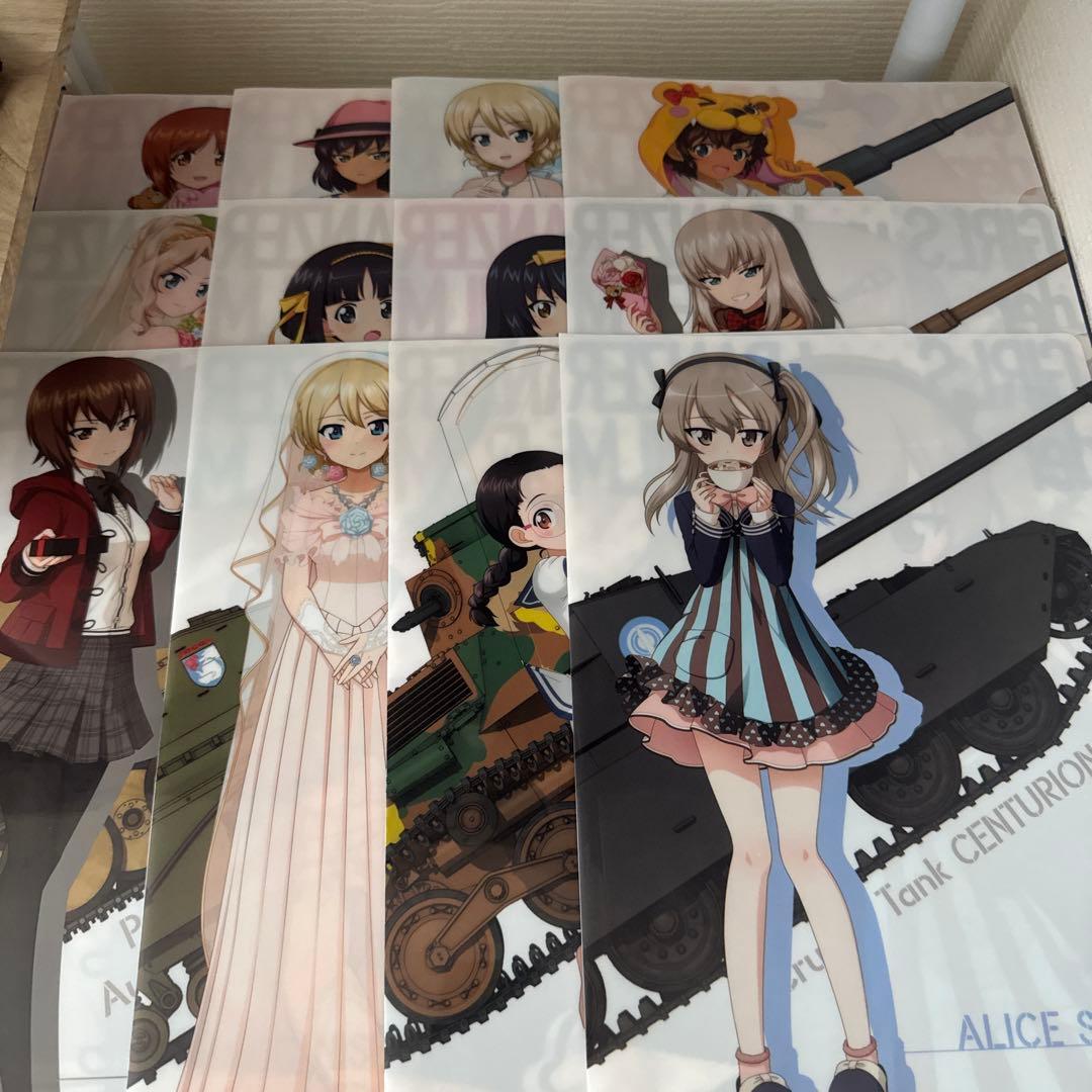ガールズ&パンツァー　クリアファイル12枚セット