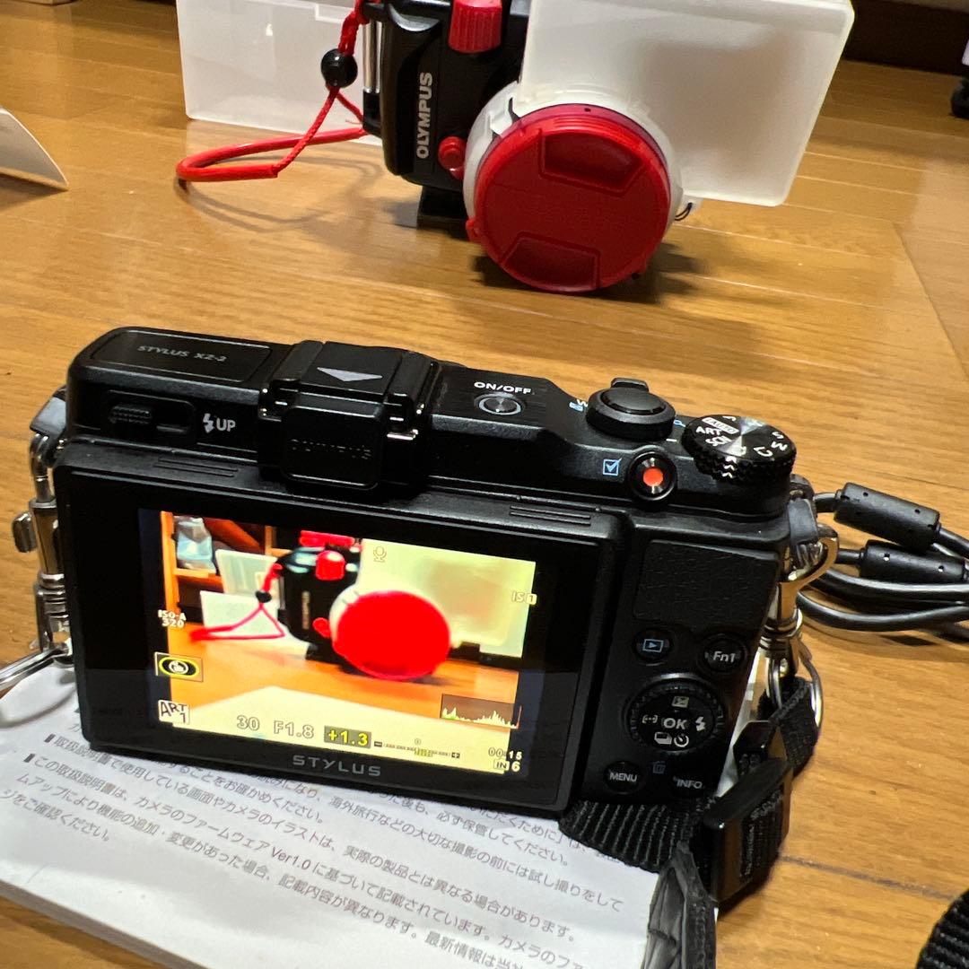 オリンパスデジタルカメラ XZ-2 PT-054 防水プロテクター付き