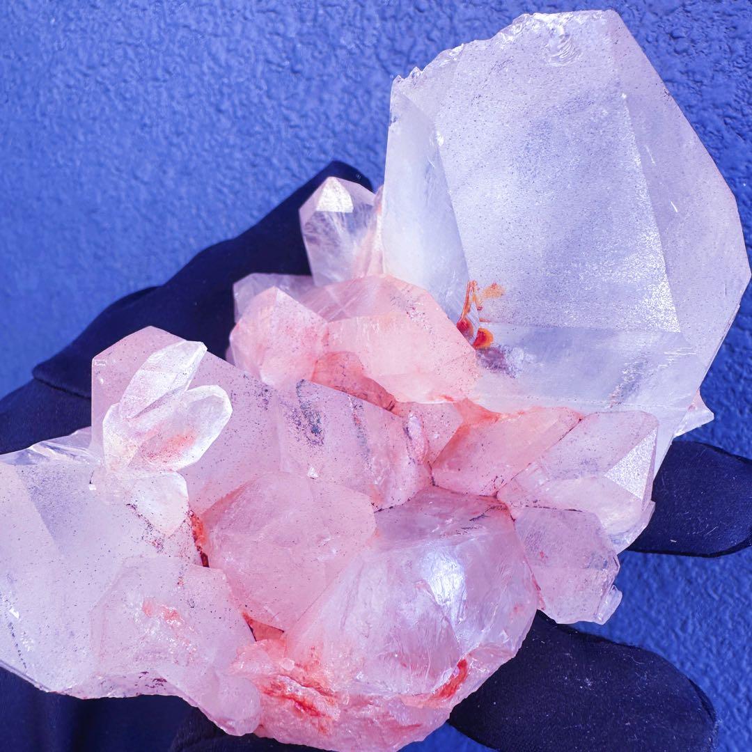 希少❗️超綺麗♡キラキラ☆超強いパワー ピンク ヒマラヤクラスター天然石A1432