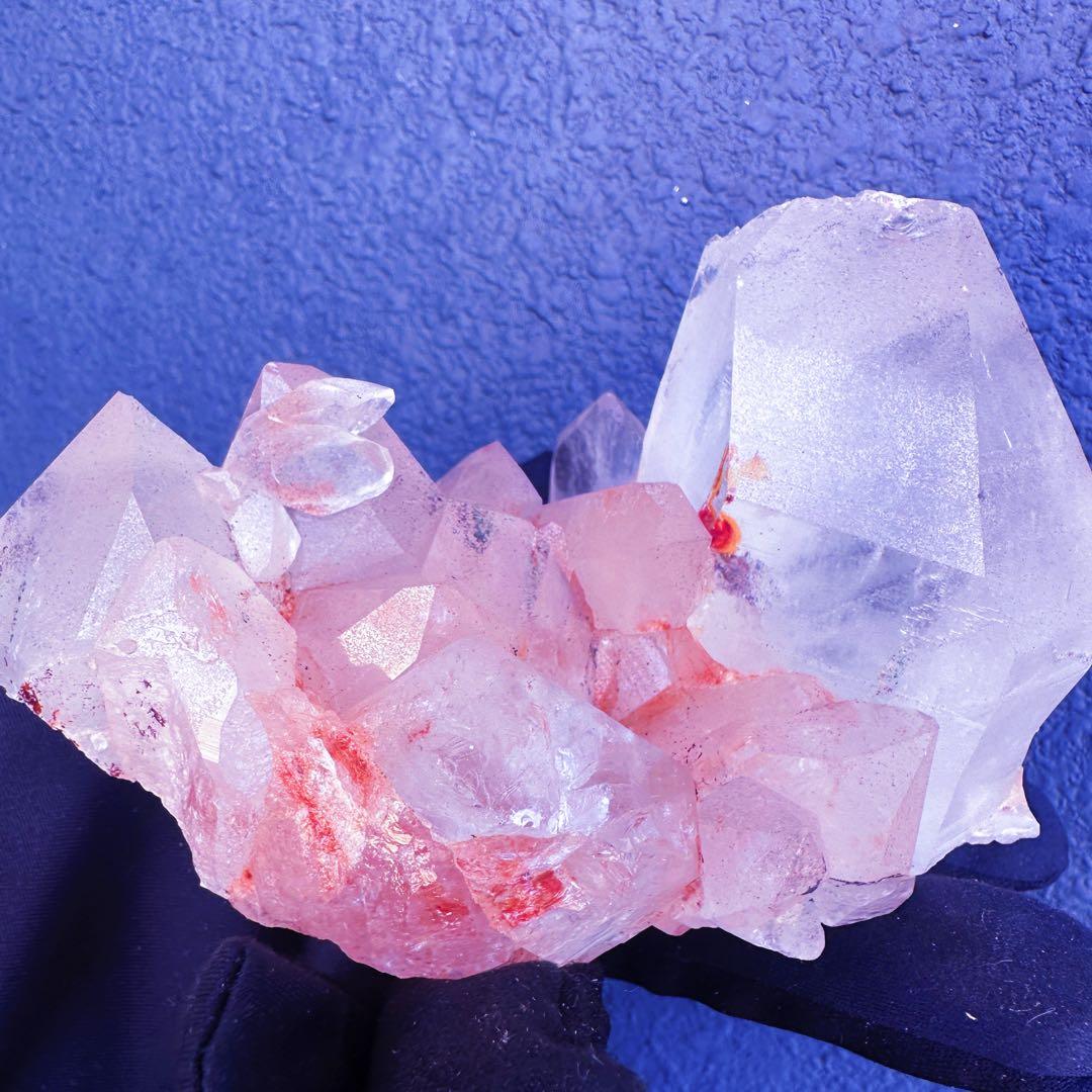 希少❗️超綺麗♡キラキラ☆超強いパワー ピンク ヒマラヤクラスター天然石A1432