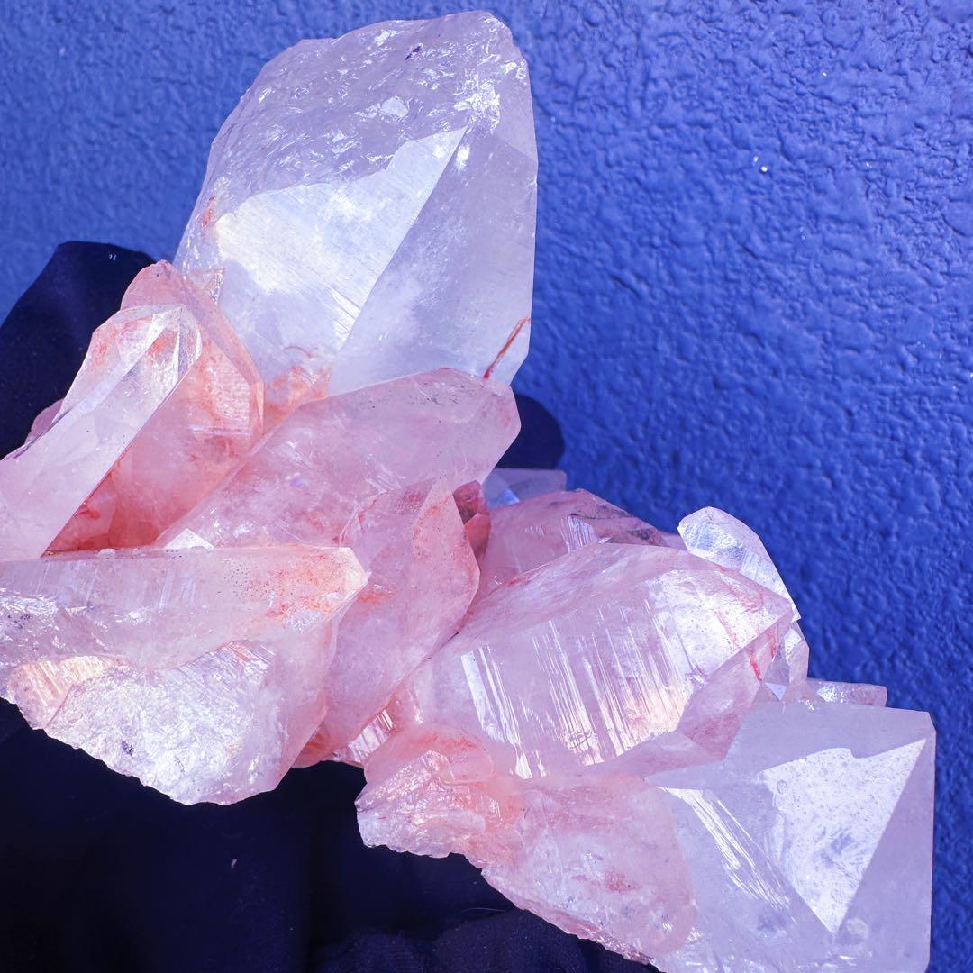 希少❗️超綺麗♡キラキラ☆超強いパワー ピンク ヒマラヤクラスター天然石A1432