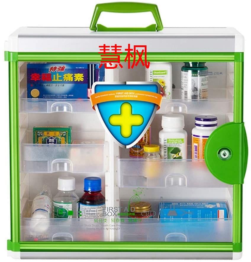 壁掛け式 救急箱 収納ボックス 超省スペース アルミ合金 耐久性 3段引き出}