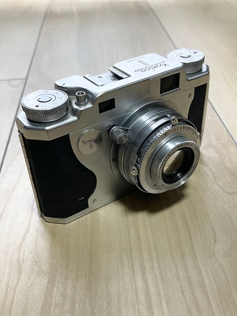 コニカ Konica B フィルムカメラ シルバー