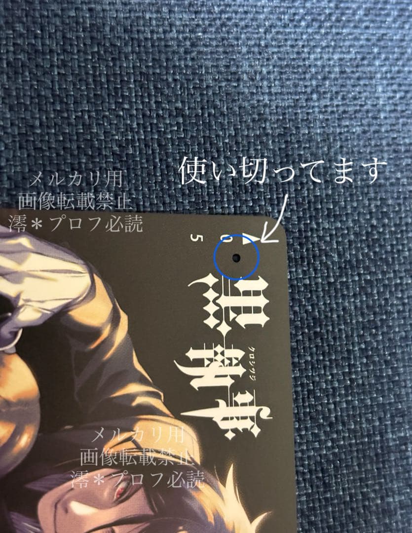 当選品　黒執事　Gファンタジー　QUOカード　使用済み