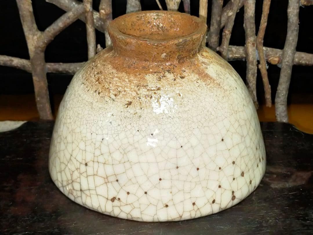 ♥古萩♥　茶碗　♥無銘♥　桐箱付き　♥萩焼　茶道具　骨董　古玩