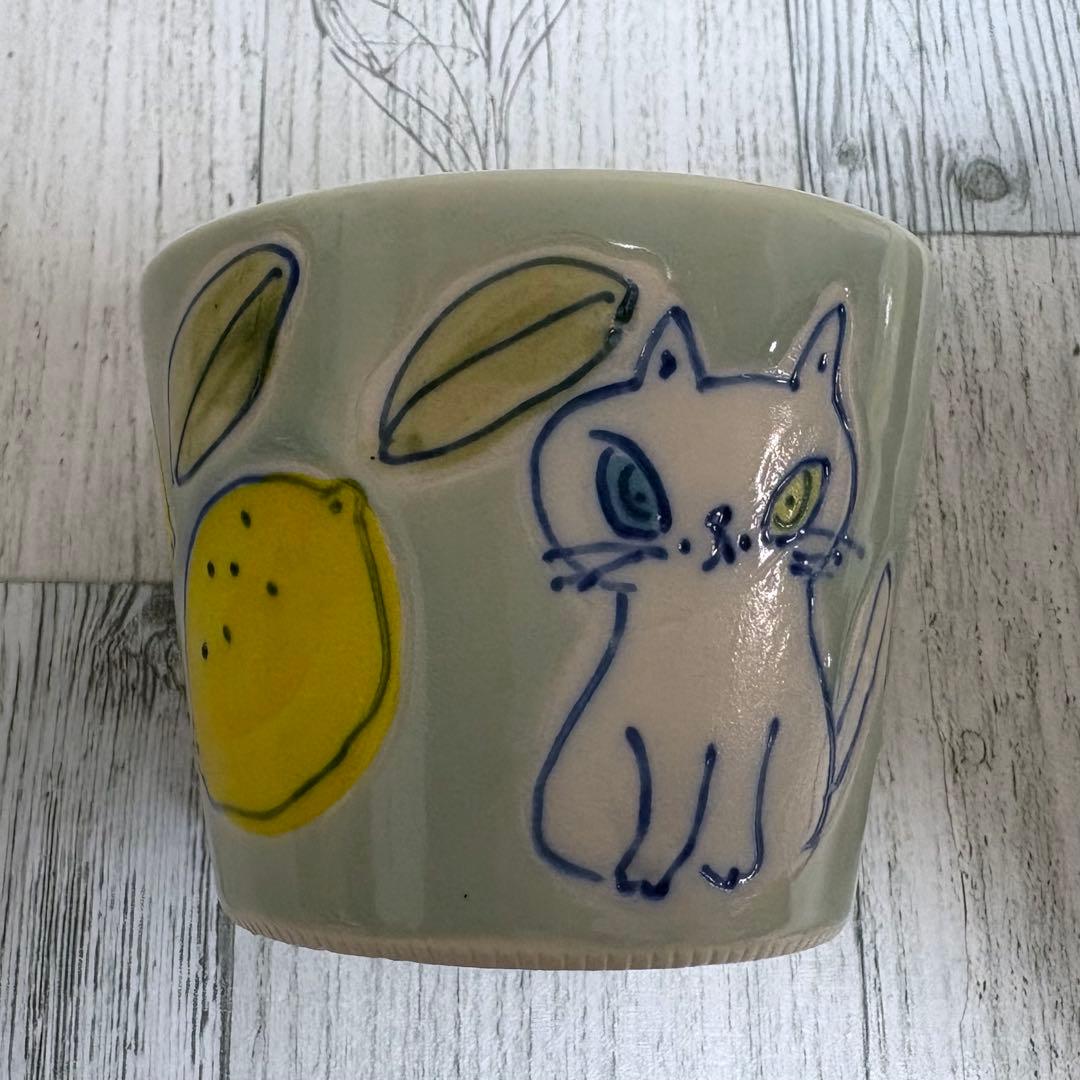 chato チャト キダサトコ ＊ ねこちゃん レモン フリーカップ 中皿
