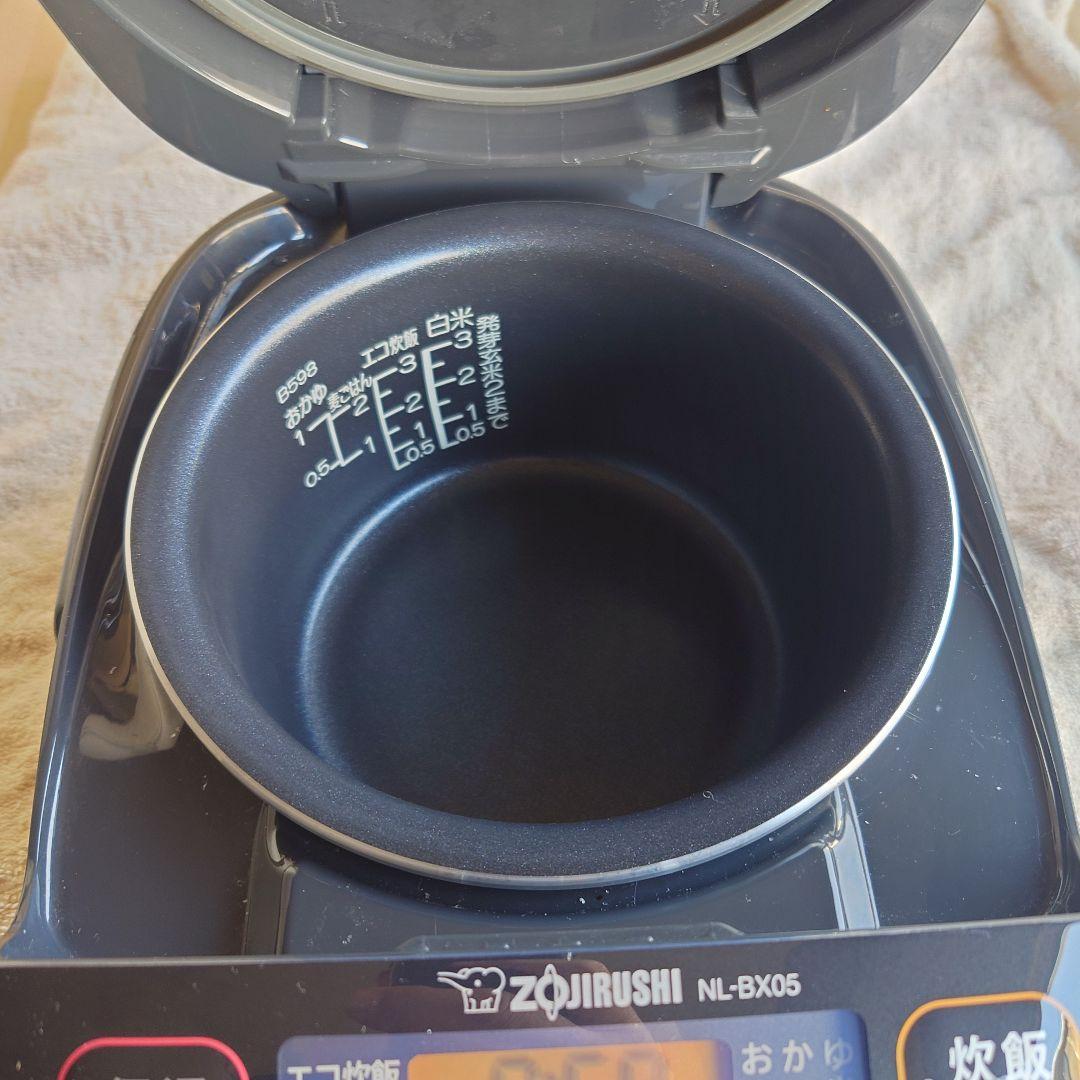 【2023年製】象印 マイコン炊飯ジャー NL-BX05（3合炊き）ブラック