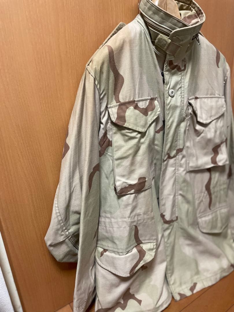 米軍　フィールドジャケット　ミリタリー  迷彩　ベージュ　デザートカモ