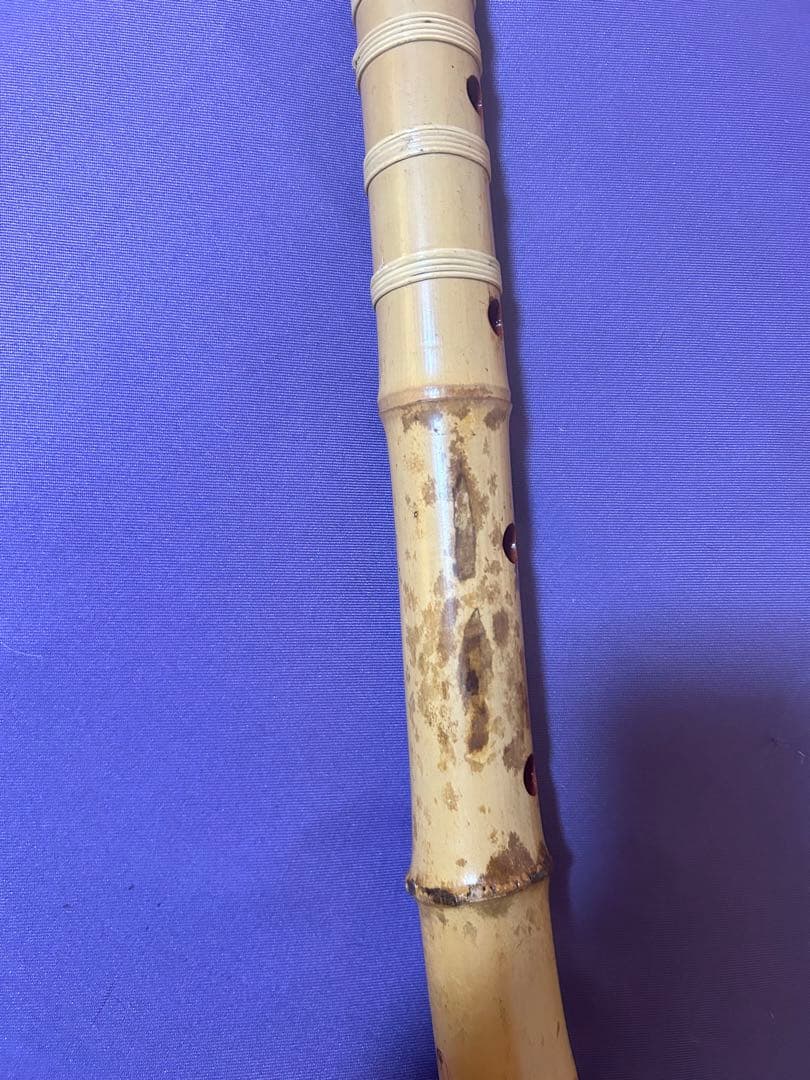 伝統的な竹製尺八 5穴