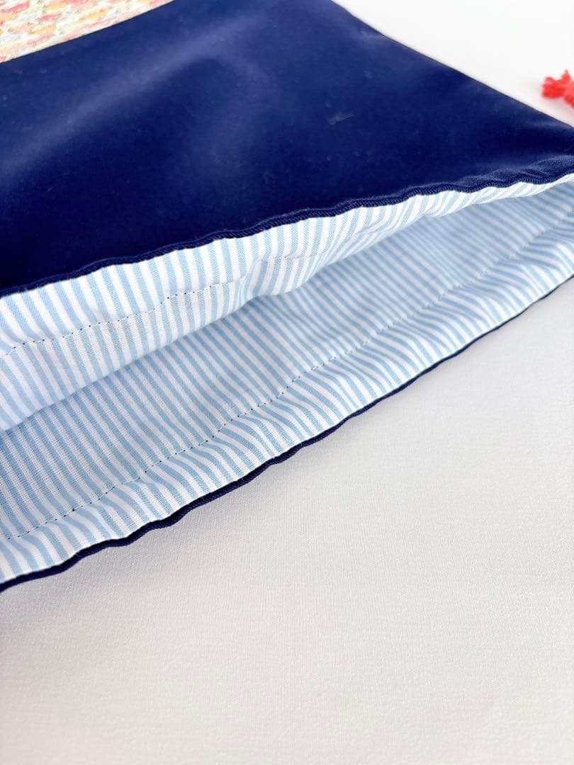 男の子入園入学3点セット（ネイビー×リバティ・カーズ・車）