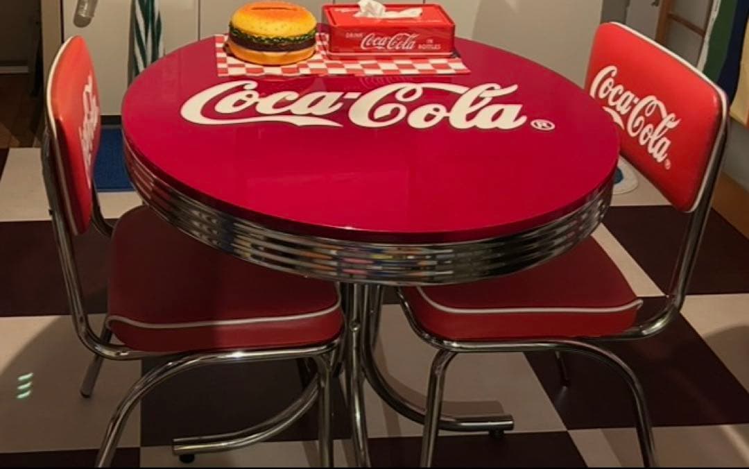 コカコーラ　ダイニングチェア2脚セット