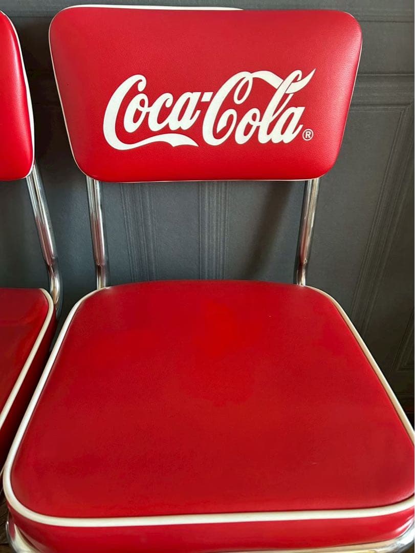 コカコーラ　ダイニングチェア2脚セット