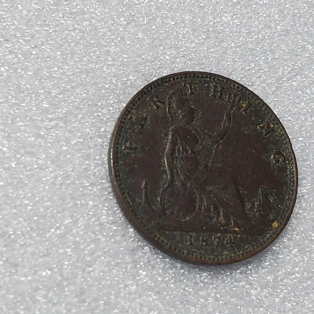 3255.　1874年　イギリス　大英帝国　ヴィクトリア女王 ファーシング
