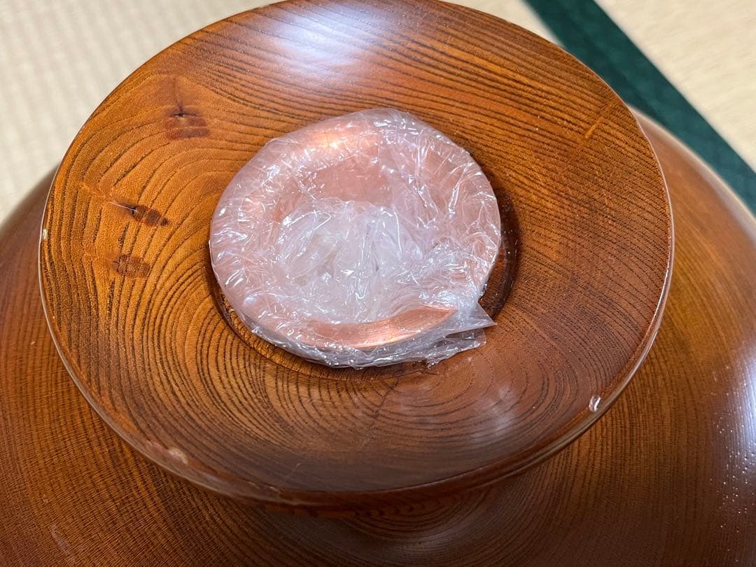 【未使用・価格交渉可】けやきくり抜き製法　花瓶　花立て　　花器　和雑貨　天然木