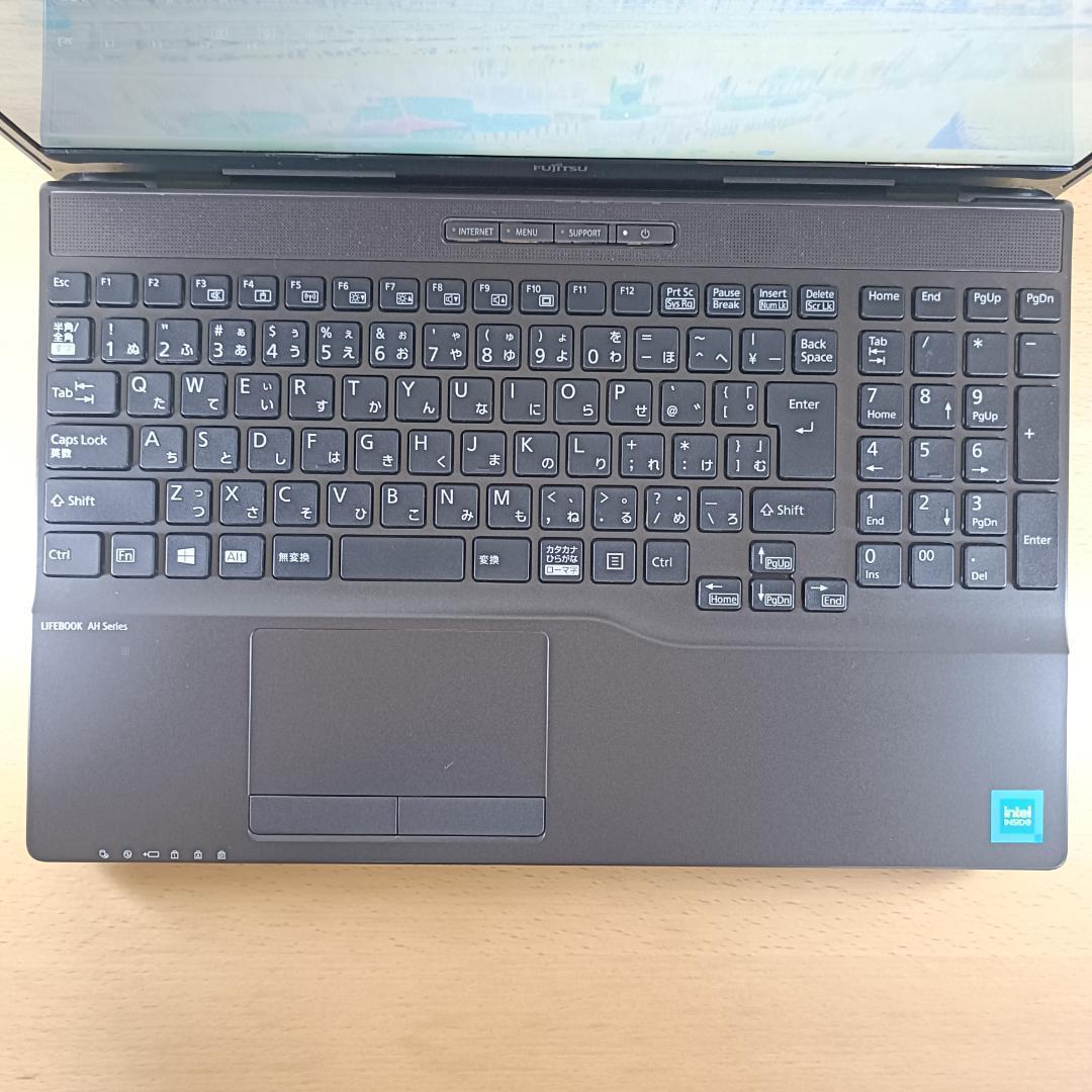 ノートパソコン Windows11 SSD 256GB メモリ8GB 富士通 黒