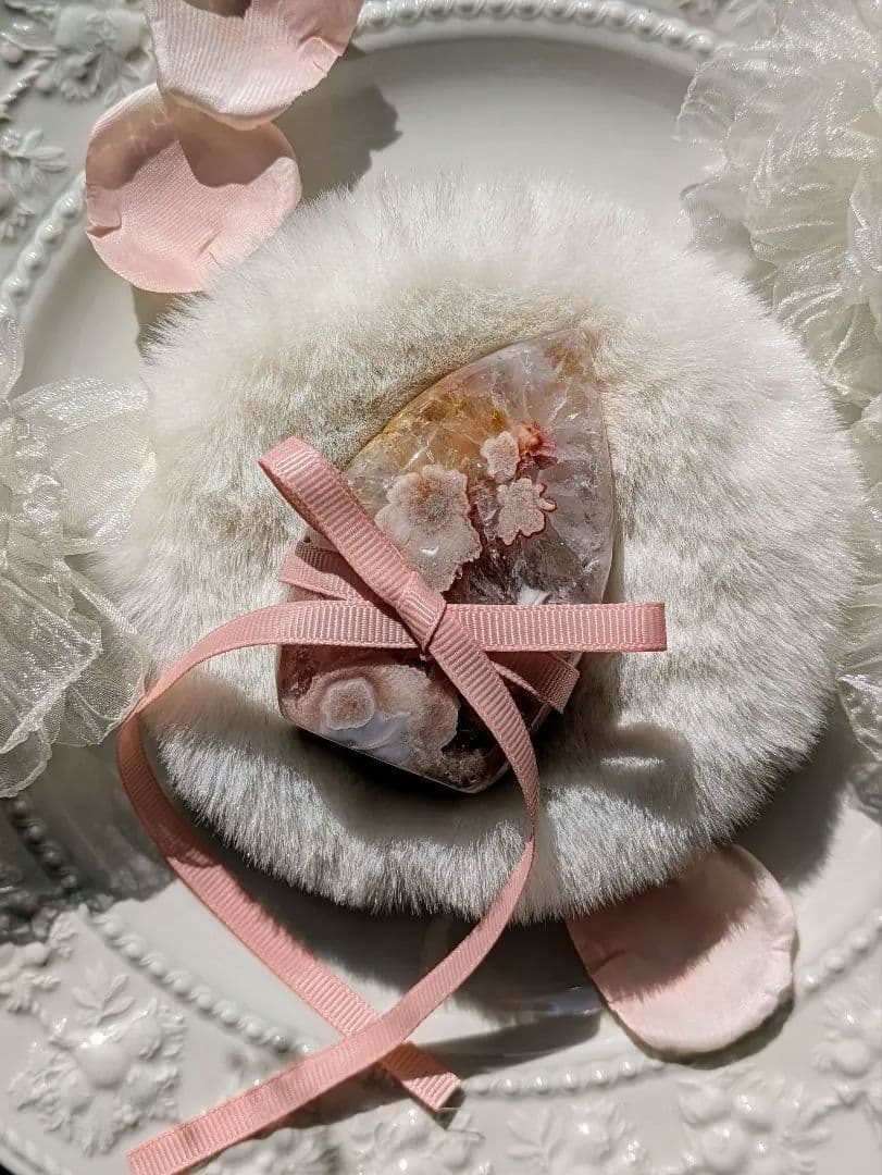 ♡オマケ付♡　♡ピンクアメジスト 2WAYお花 タワー♡ 赤 天然石