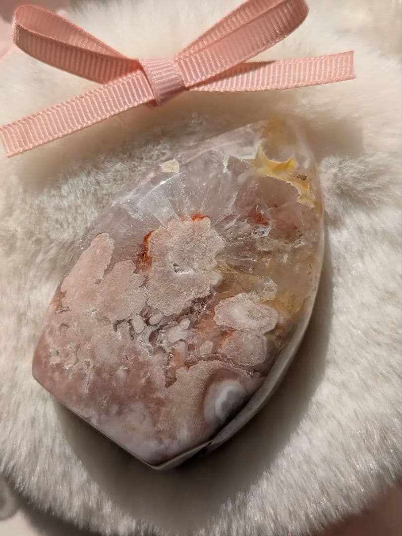 ♡オマケ付♡　♡ピンクアメジスト 2WAYお花 タワー♡ 赤 天然石