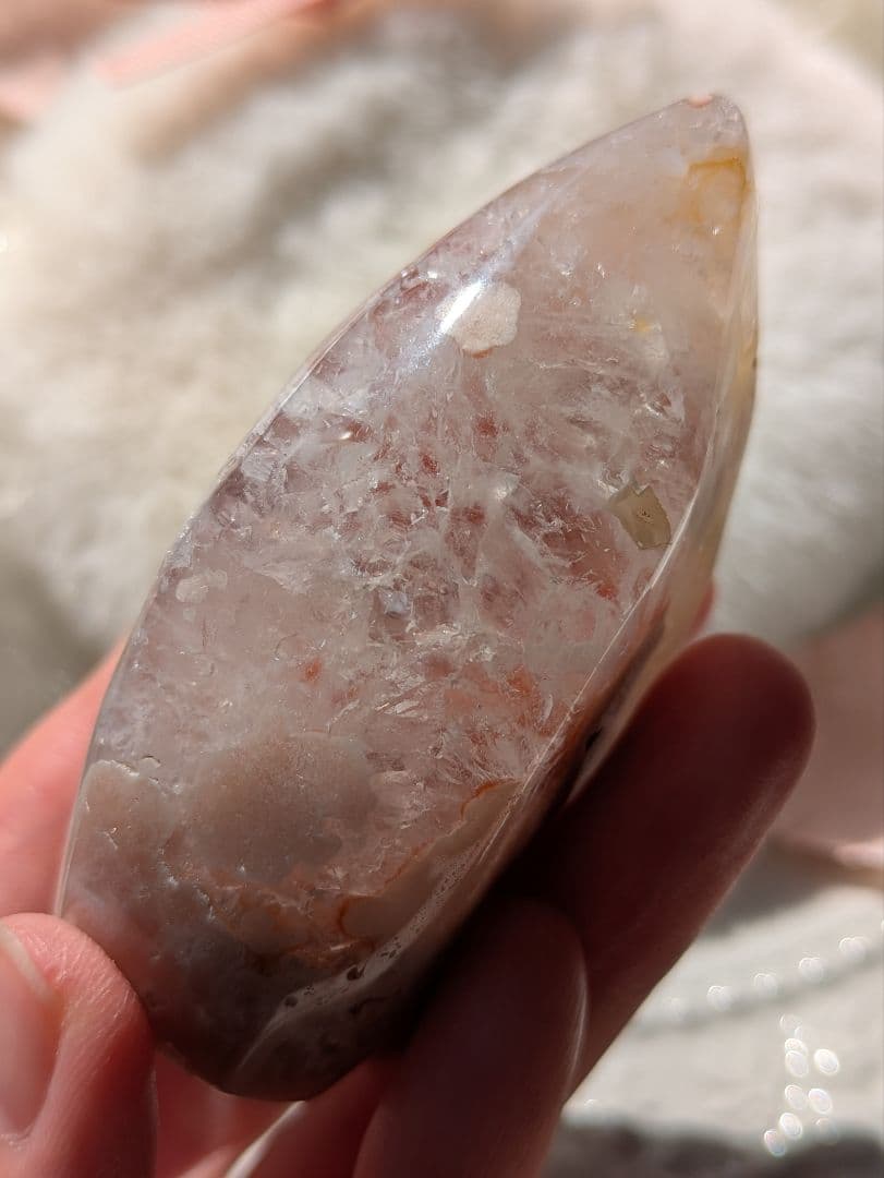 ♡オマケ付♡　♡ピンクアメジスト 2WAYお花 タワー♡ 赤 天然石