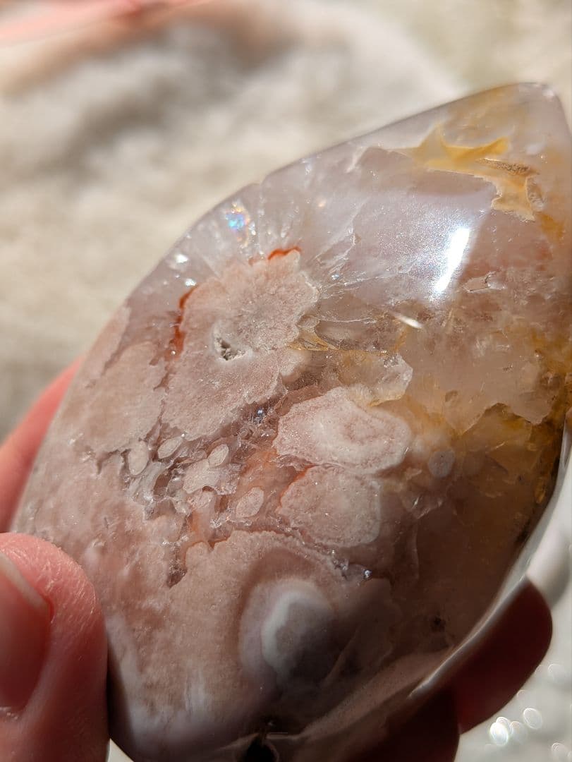 ♡オマケ付♡　♡ピンクアメジスト 2WAYお花 タワー♡ 赤 天然石