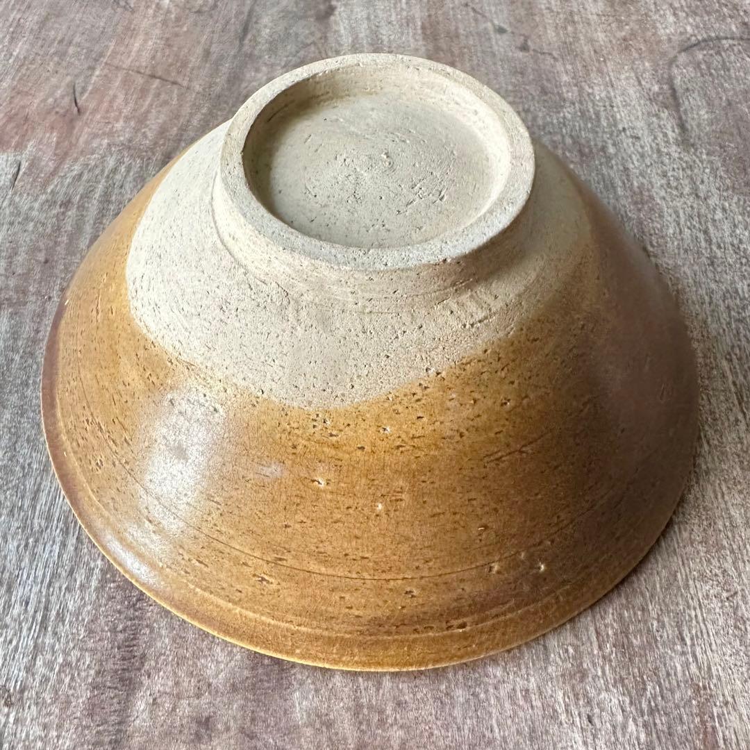 吉州窯　黄釉　陰刻　花文　飾鉢　古陶器　宋代　中国古玩　中国美術 　古伊万里