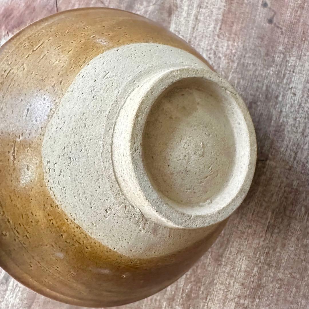 吉州窯　黄釉　陰刻　花文　飾鉢　古陶器　宋代　中国古玩　中国美術 　古伊万里