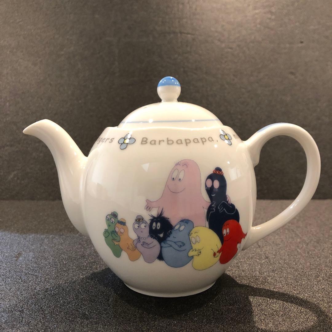 【美品】バーバパパ ティーセット ティーポット×1 湯呑み×4 レトロ