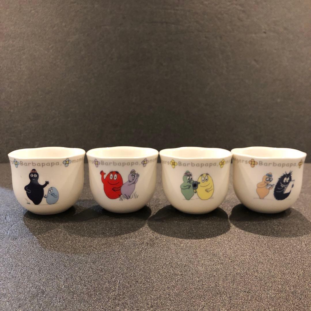 【美品】バーバパパ ティーセット ティーポット×1 湯呑み×4 レトロ