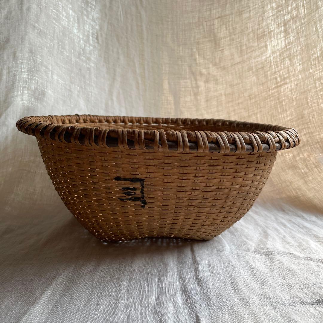 またたびかご　収穫かご　民藝　古道具
