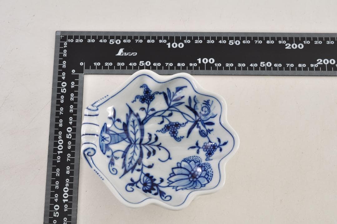 美品 MEISSEN マイセン ブルーオニオン 小皿