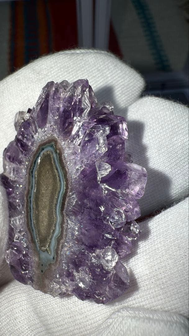 ①最高品質 ウルグアイ産アメジストスティラクタイト 放射状鍾乳原石コレクション