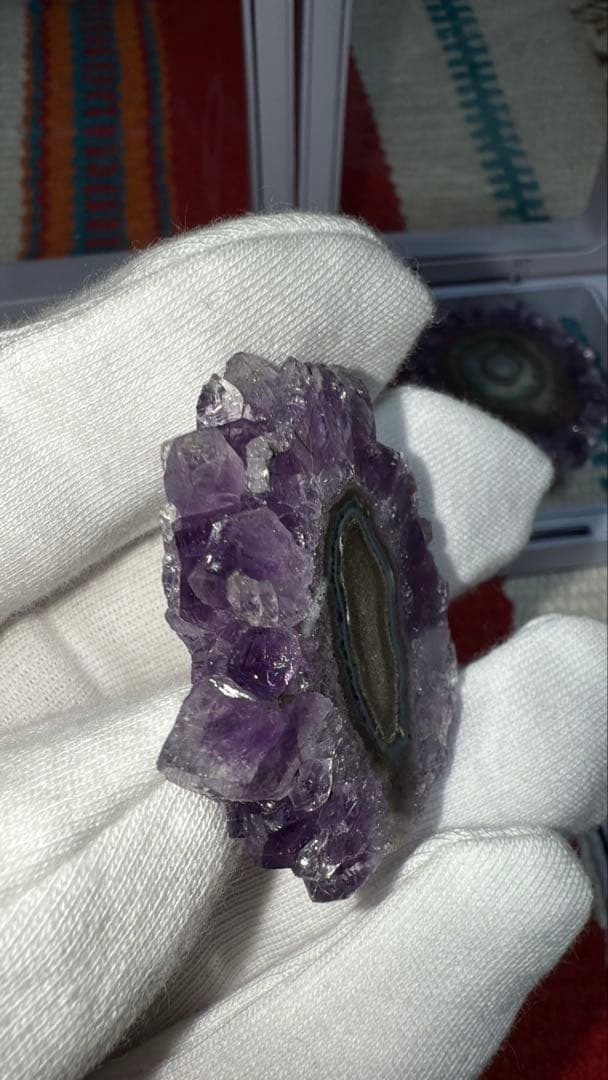 ①最高品質 ウルグアイ産アメジストスティラクタイト 放射状鍾乳原石コレクション