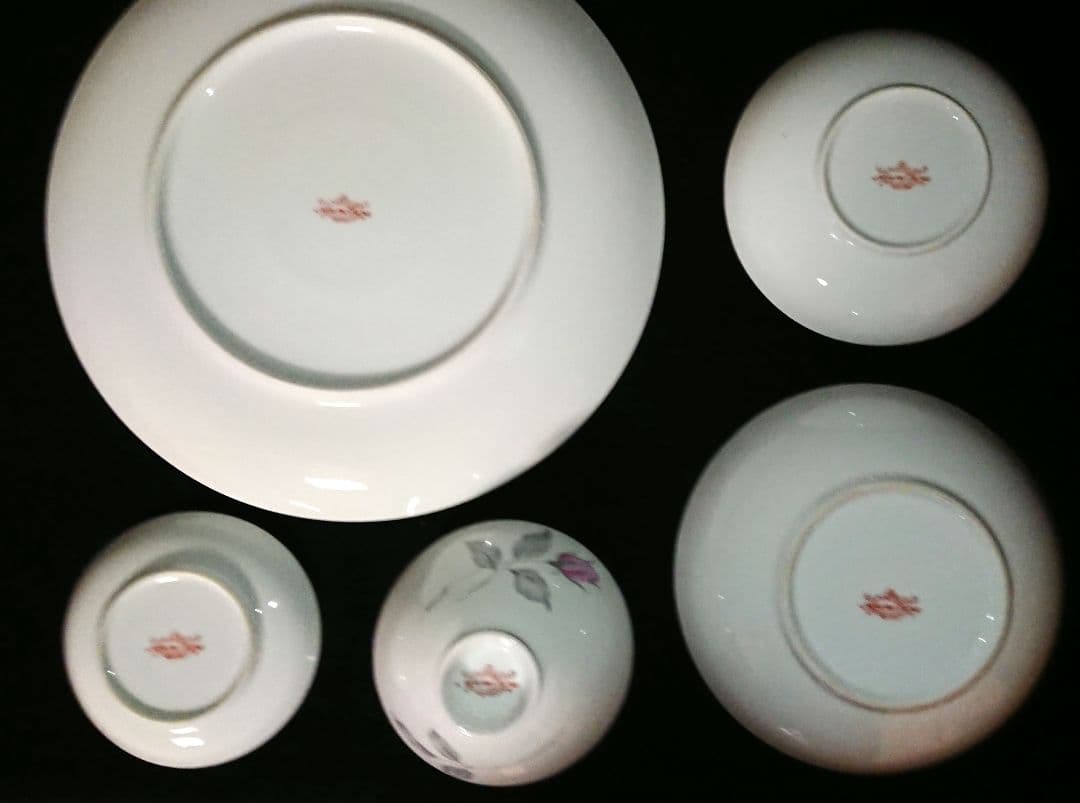 希少 Narumi ナルミチャイナ 薔薇柄食器18点セット+おまけ付 昭和レトロ