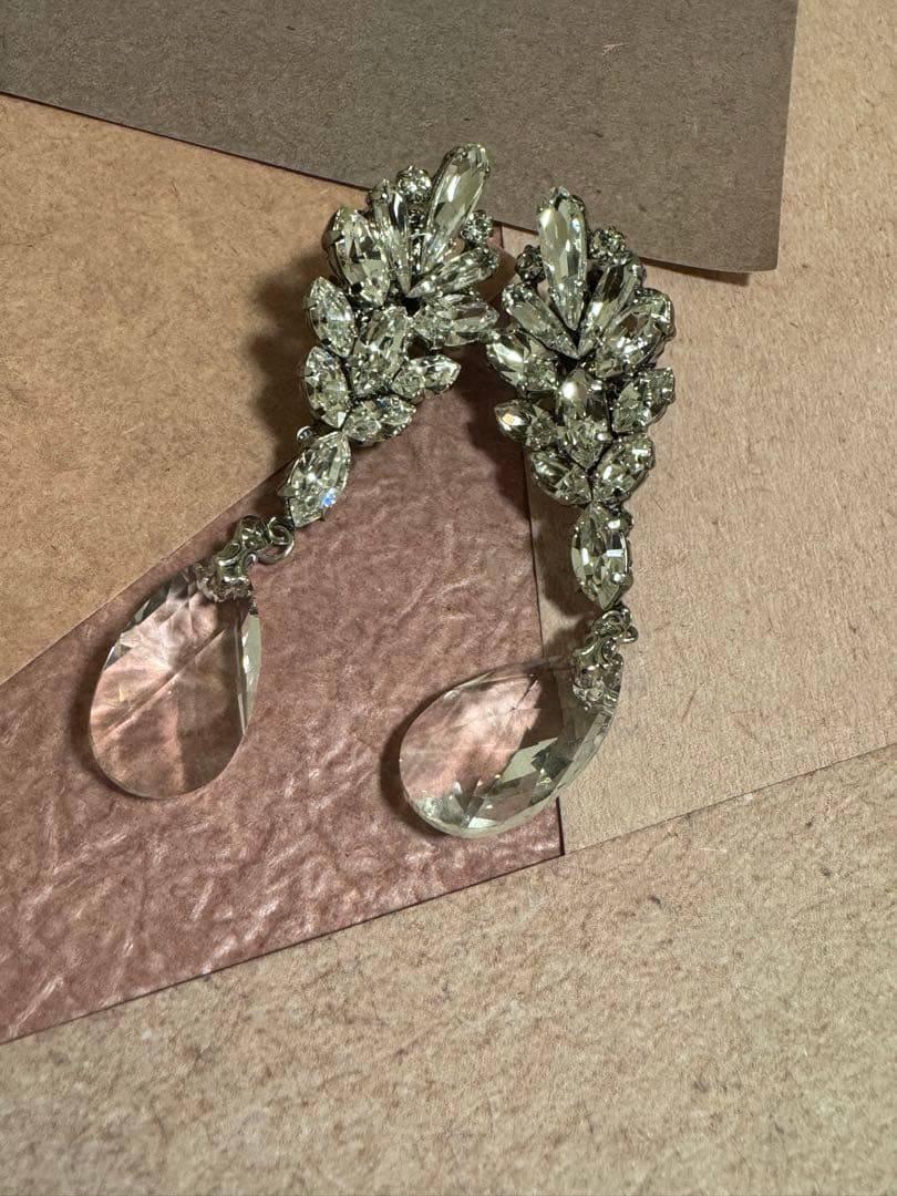 結婚式 イヤリング・ヘッドアクセセット