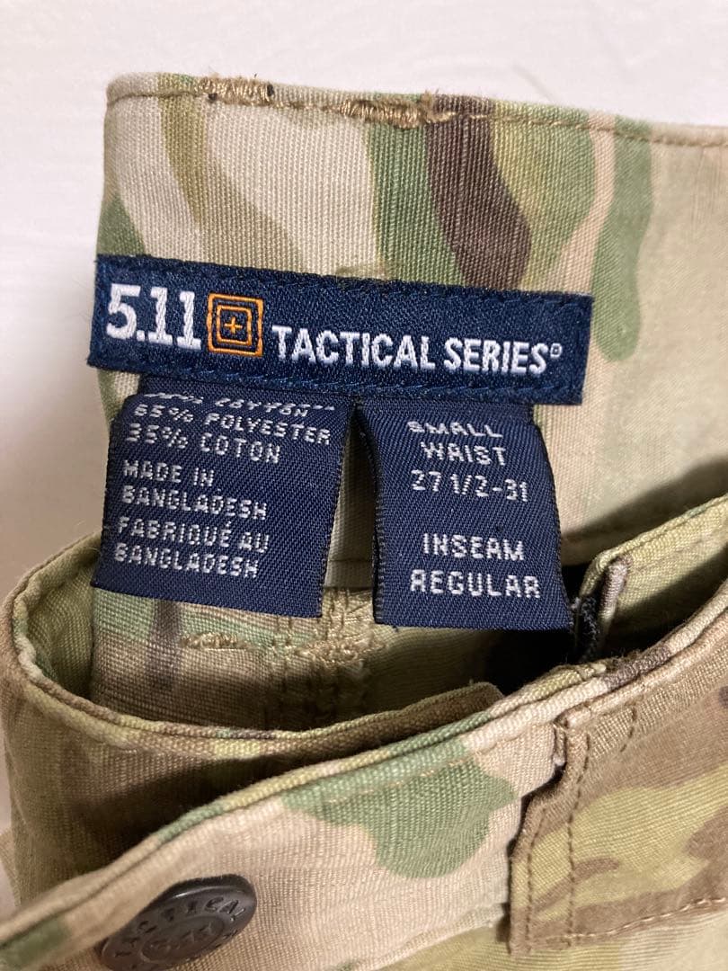 実物　5.11tactical TDU パンツ　マルチカム　インサートニーパッド