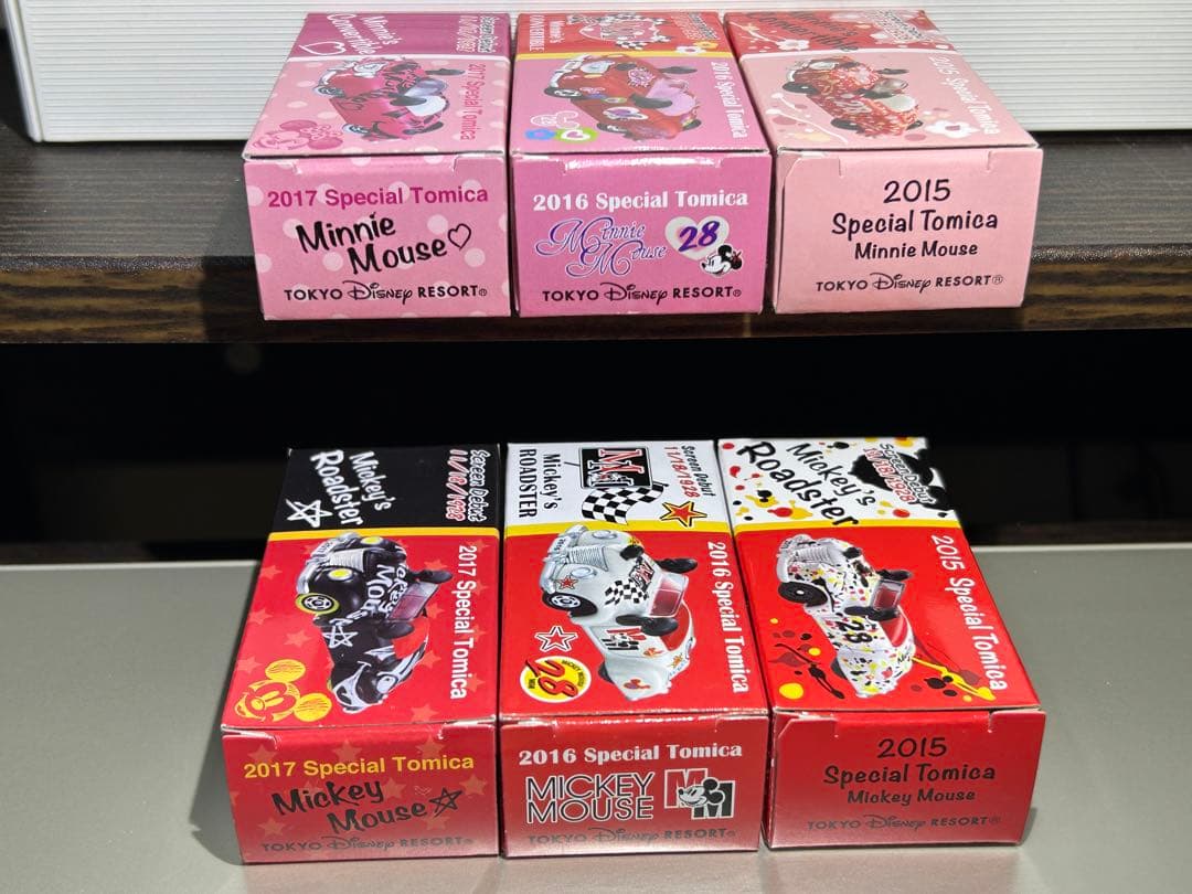 トミカ　ミッキーのロードスター　ミニーのコンバーチブル　6台セット