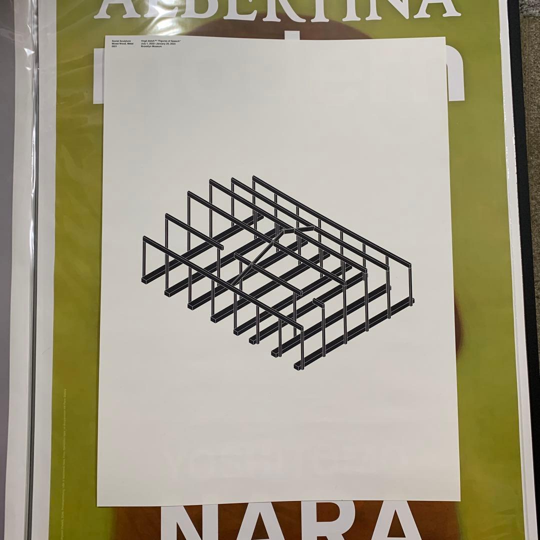 1枚のみ【レア】ヴァージル・アブロー展　海外ポスター　ブルックリンミュージアム