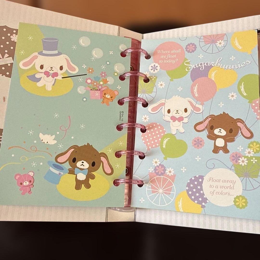 ⭐️サンリオ⭐️Sugarbunnies バインダー式シール手帳 [平成レトロ]希少