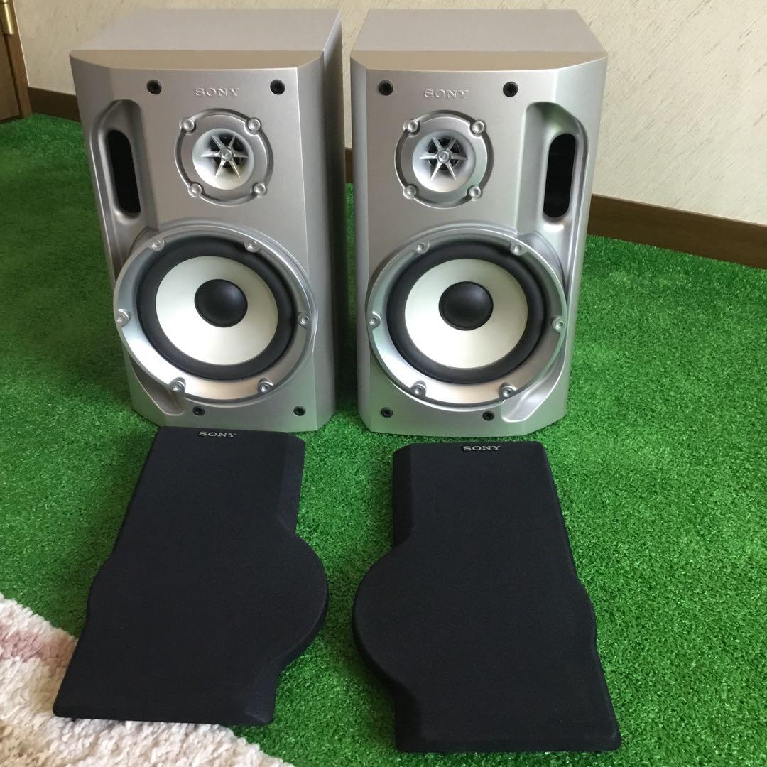 Sony ミニコンポ シルバー 2スピーカー