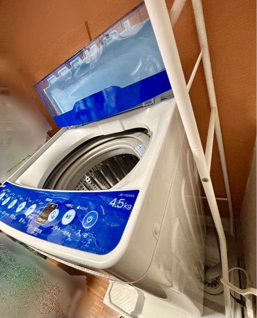 【送料込み・ホース付】縦型洗濯機 4.5kg