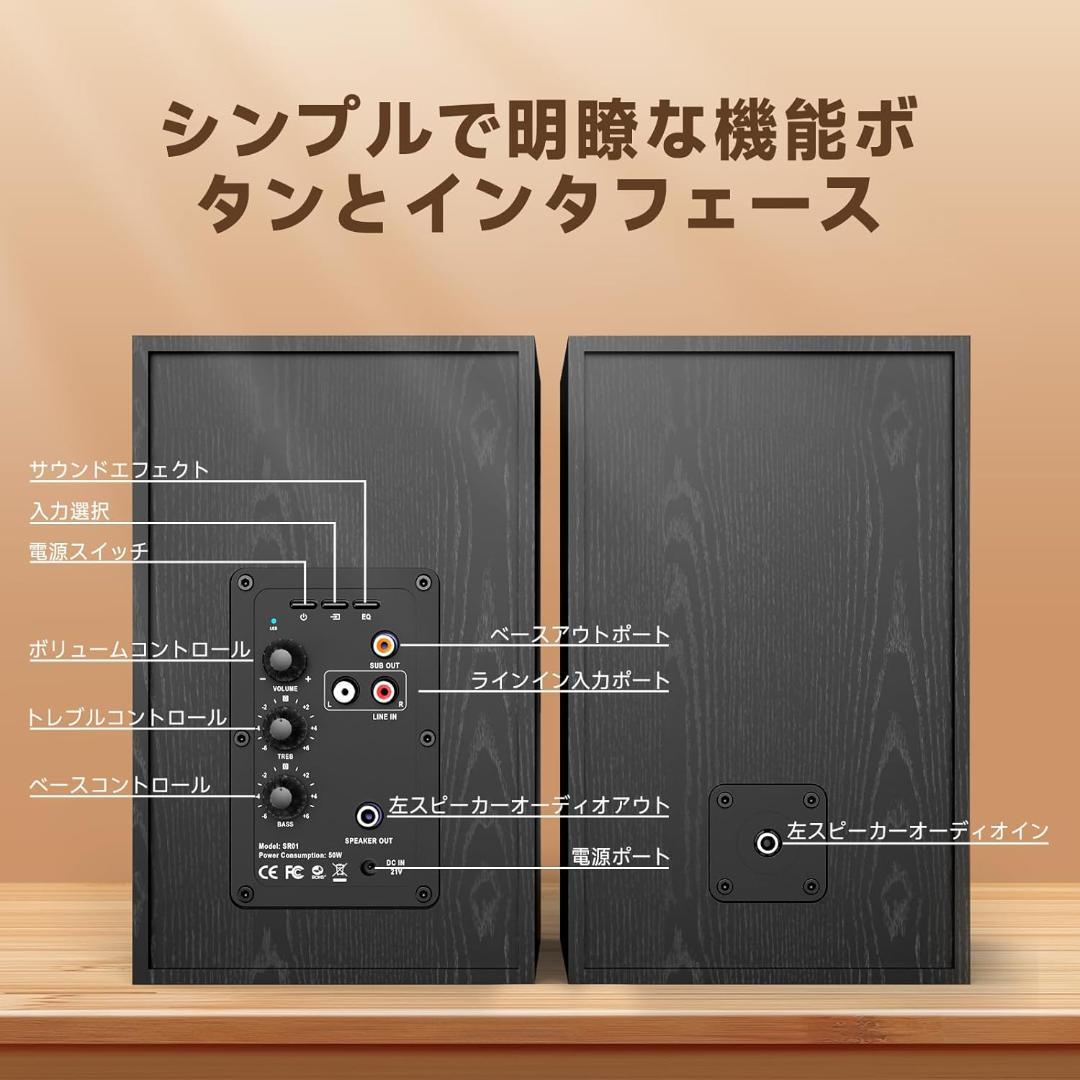 【開封・未使用】BESTISAN ブックシェルフスピーカー SR01 スピーカー