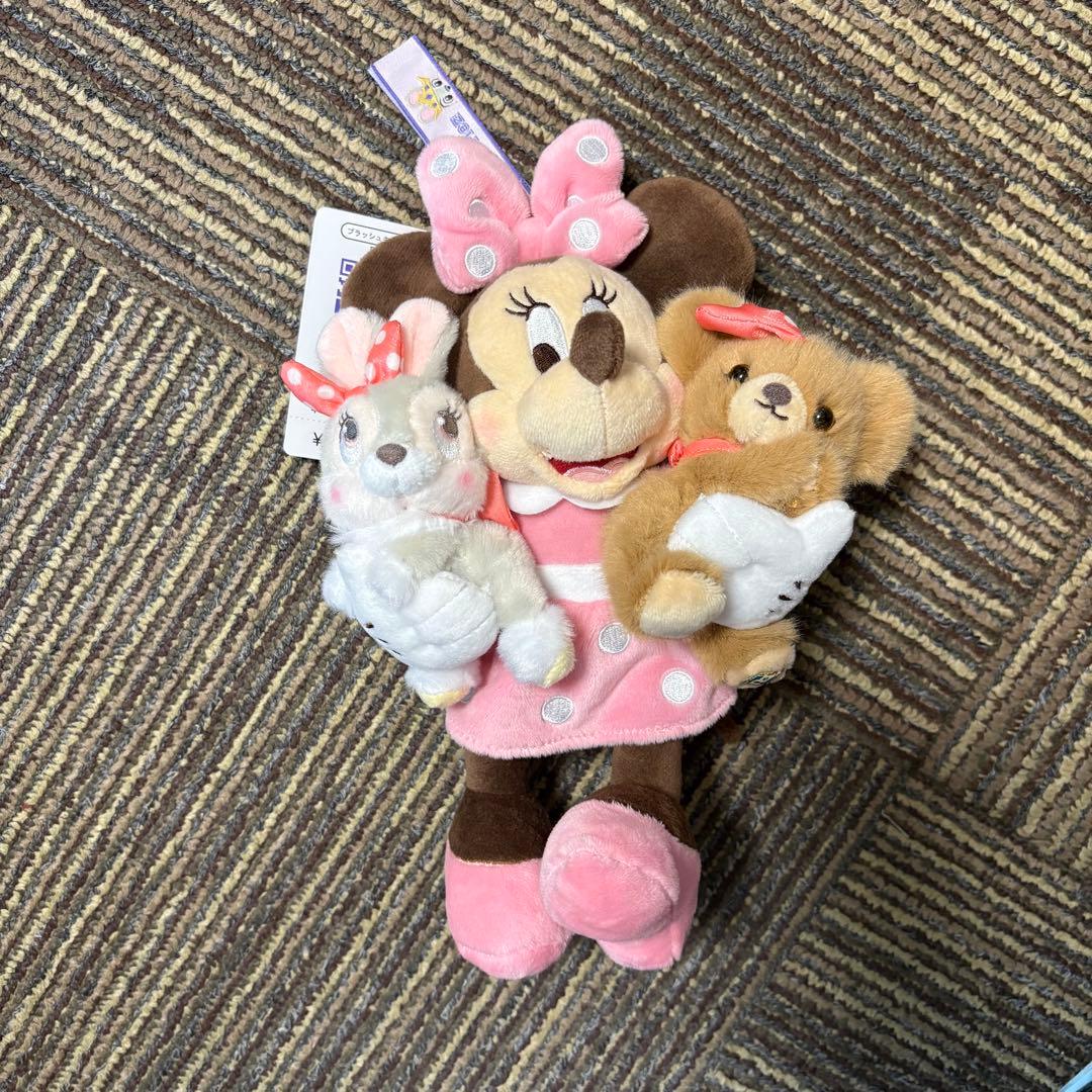 ユニベスティーズ エイン ラビット＆ミニー＆プリン ぬいぐるみキーホルダー
