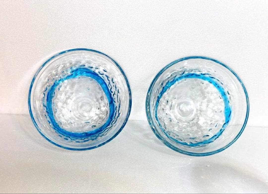 琉球ガラス　でこぼこグラス　角✖️2・丸✖️2・ボール✖️2