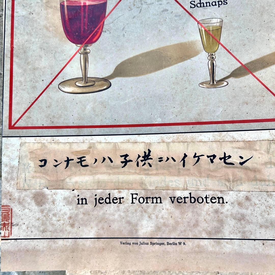 1927年 ドイツ製ベルリン ユリウス・シュプリンガー児童医療ポスター② A2判