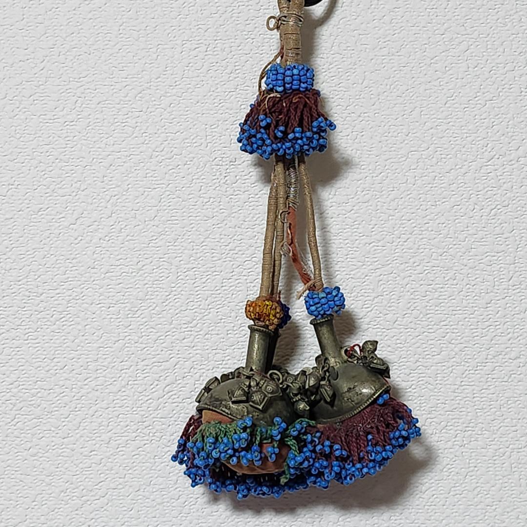 アフガン アンティーク 古布 ビーズ インテリア装飾 希少品 レア