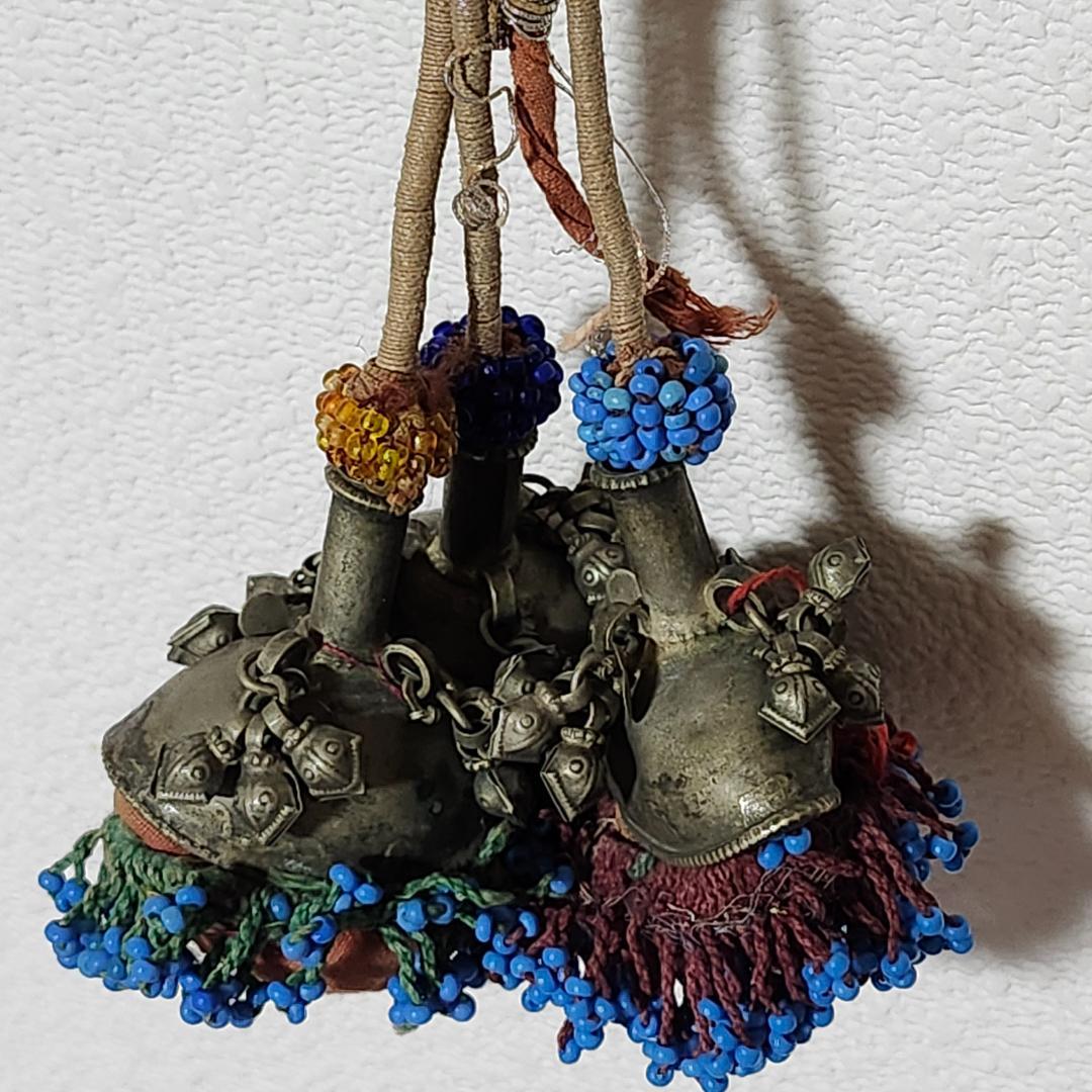 アフガン アンティーク 古布 ビーズ インテリア装飾 希少品 レア