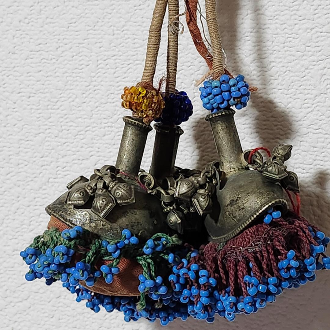 アフガン アンティーク 古布 ビーズ インテリア装飾 希少品 レア