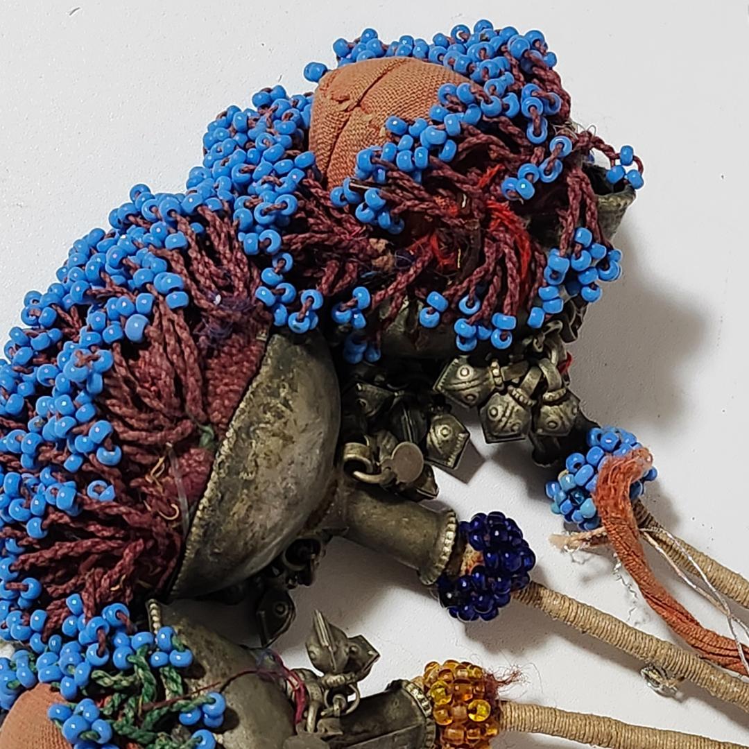 アフガン アンティーク 古布 ビーズ インテリア装飾 希少品 レア