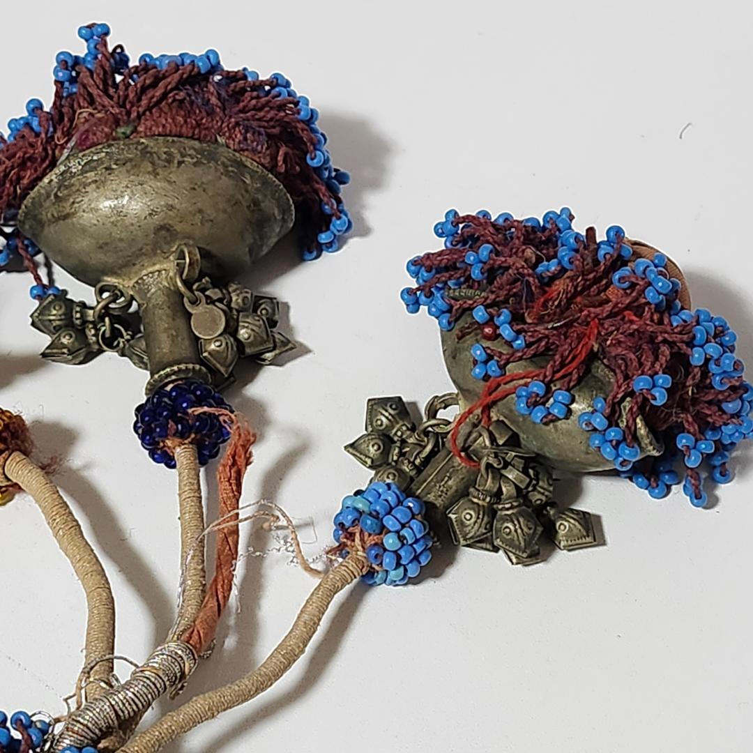 アフガン アンティーク 古布 ビーズ インテリア装飾 希少品 レア