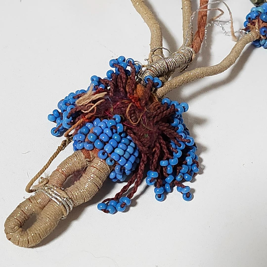 アフガン アンティーク 古布 ビーズ インテリア装飾 希少品 レア